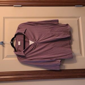 Women's size XL Fashion Bug brown 3/4 length shirt